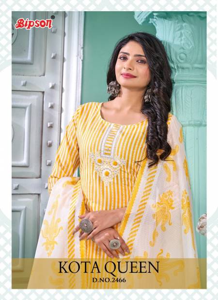 Kota Queen 2466 By Bipson Printed Cotton Dress Material Wholesale Shop In Surat Catalog